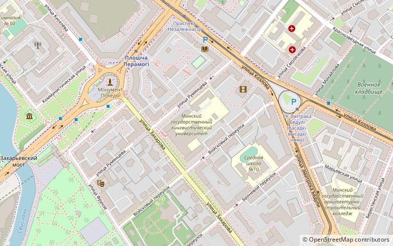 Minsker Staatliche Linguistische Universität location map