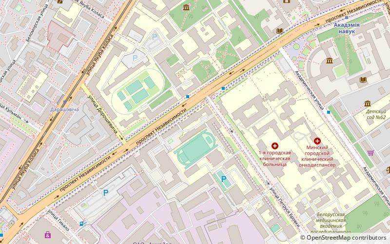 Minsk Radioengineering College location map