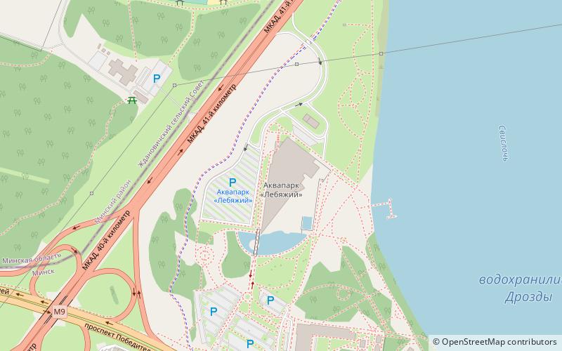 akvapark lebazij minsk location map