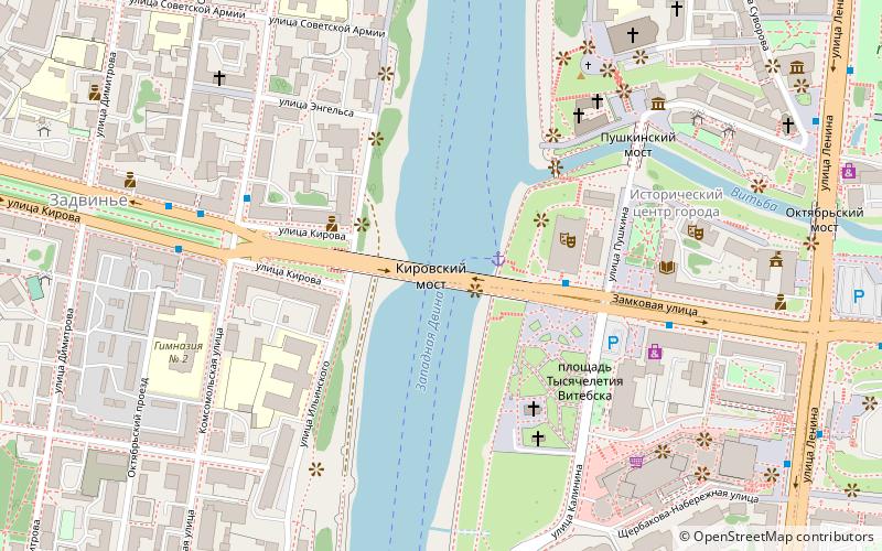 Kirov Bridge location map
