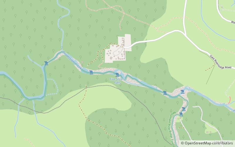 Five Sisters Falls location map
