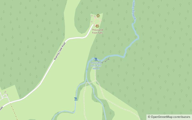Cataratas Mil Pies location map