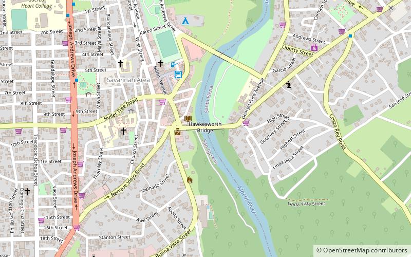 Hawkesworth Bridge location map