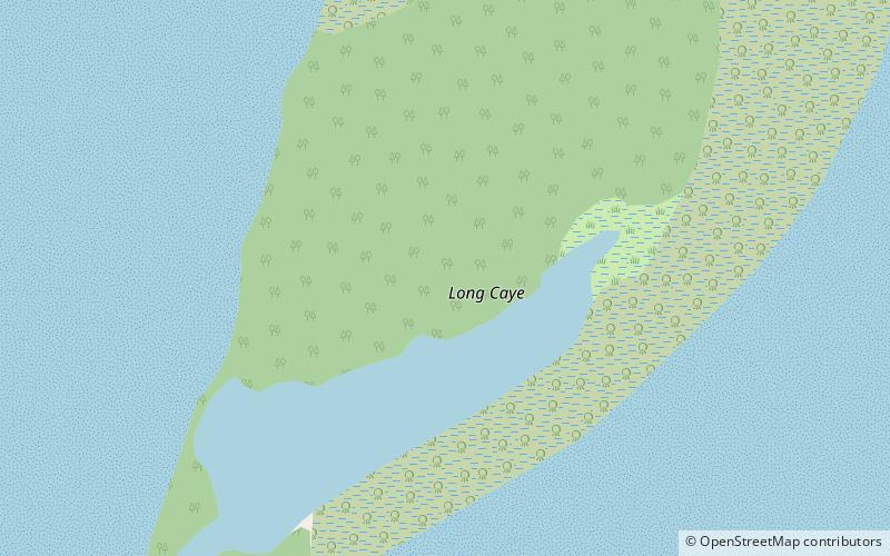 Caye Long location map