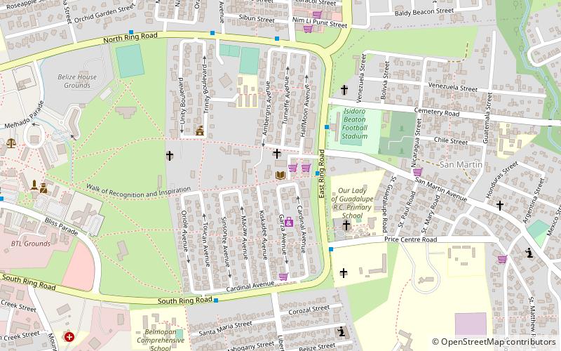 biblioteca publica de belmopan location map