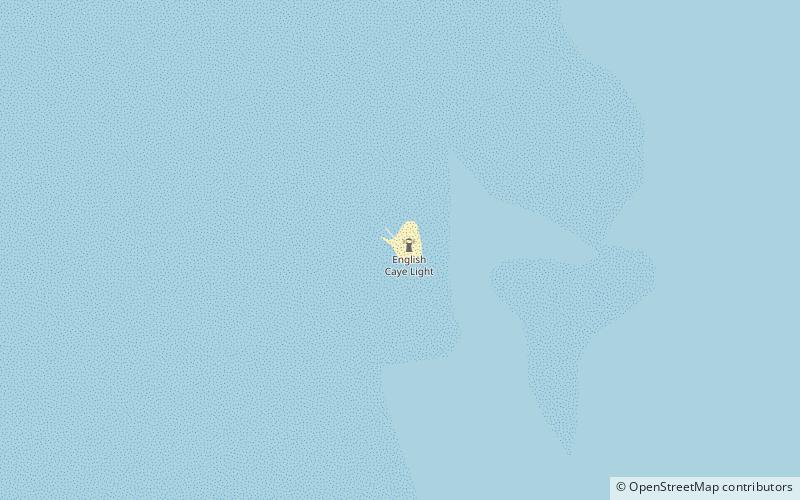 Phare d'English Caye location map