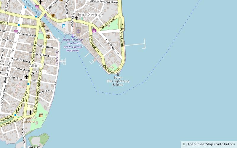Faro Barón Bliss location map