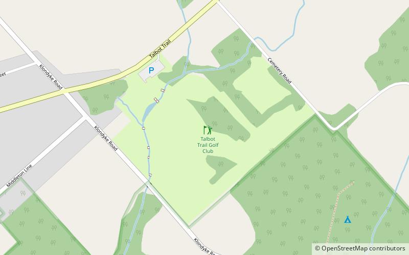 Talbot Trail Golf Club location map