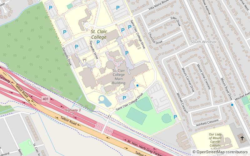 St. Clair College location map