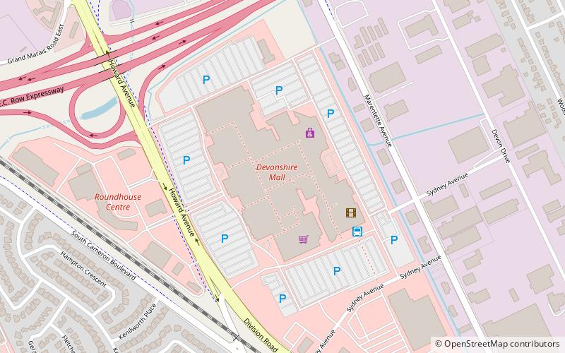Devonshire Mall location map