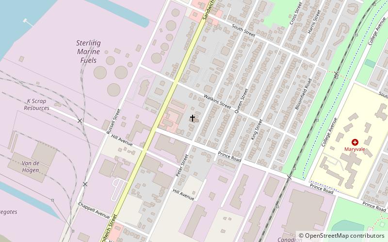 Sandwich First Baptist Church location map