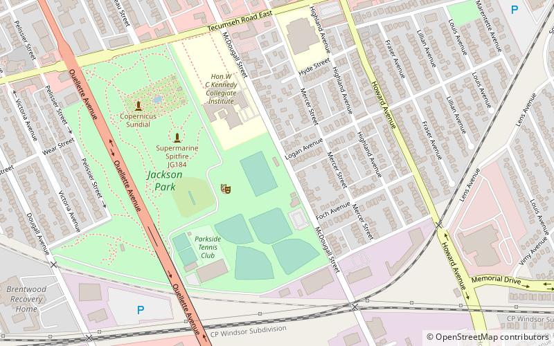 Windsor Stadium location map