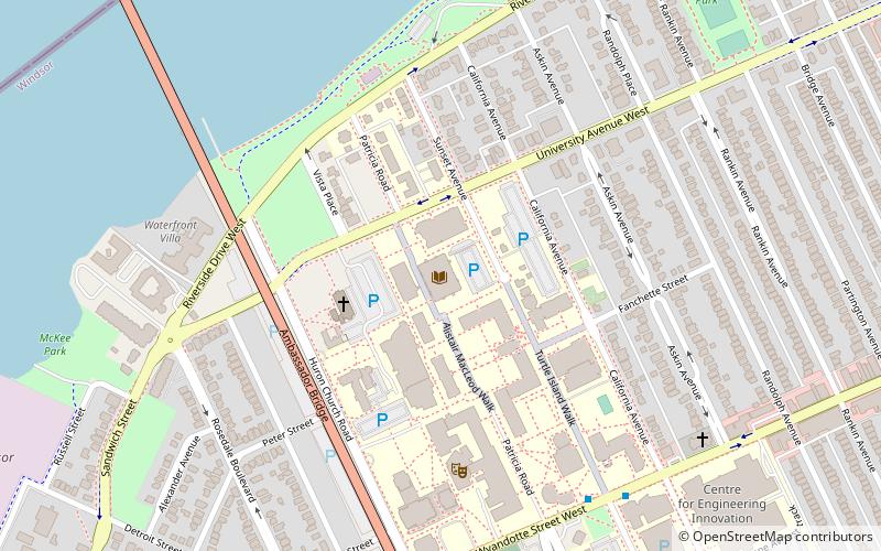 Leddy Library - University of Windsor location map