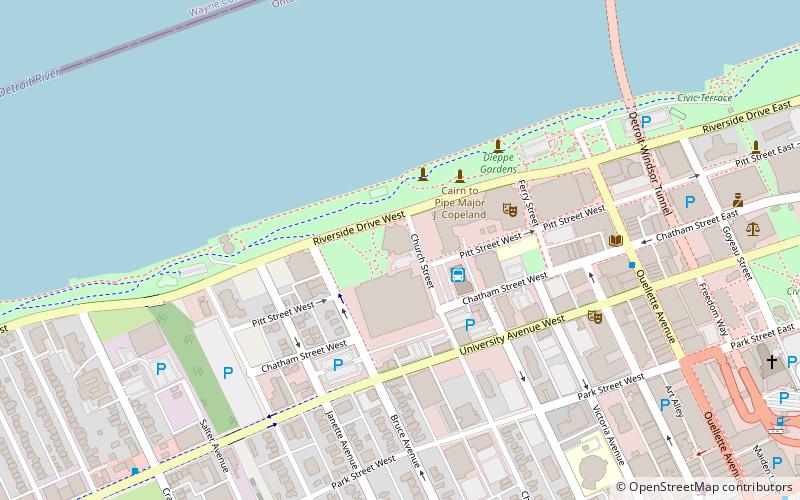 Art Gallery of Windsor location map