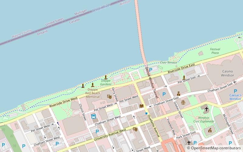 dieppe gardens windsor location map