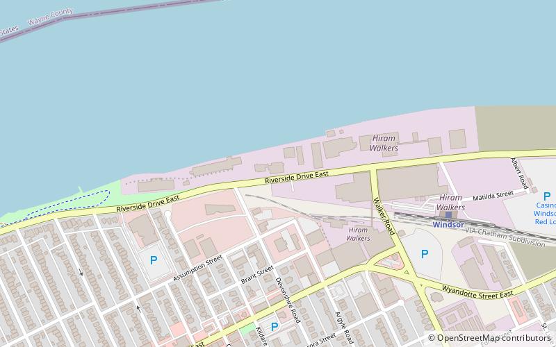 canadian club windsor location map
