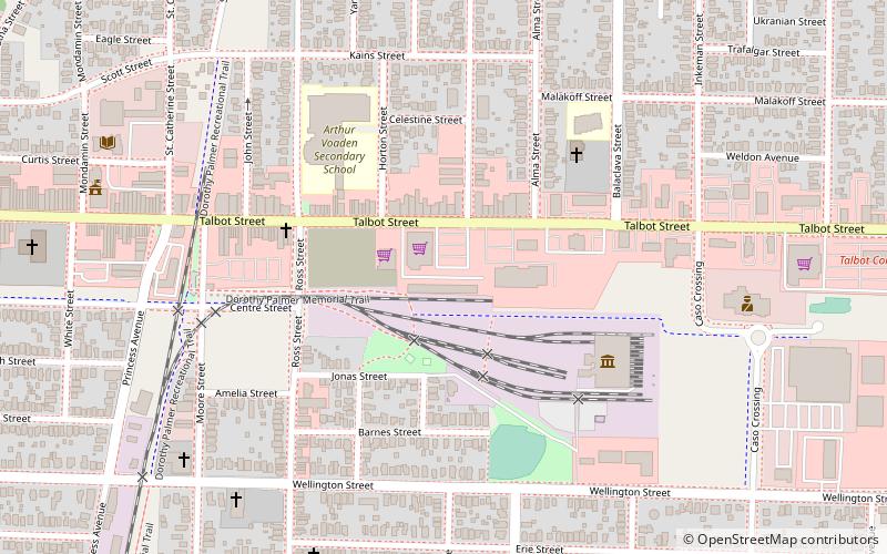 North America Railway Hall of Fame location map