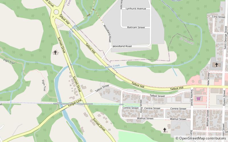 elgin middlesex london saint thomas location map