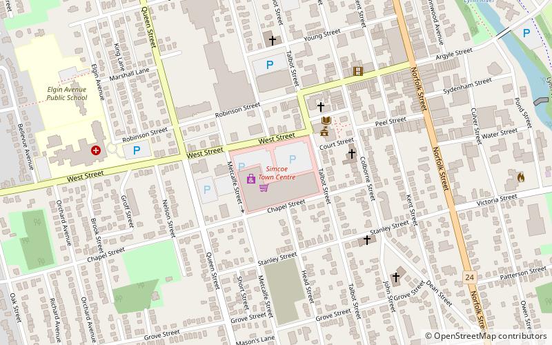 Simcoe Town Centre location map