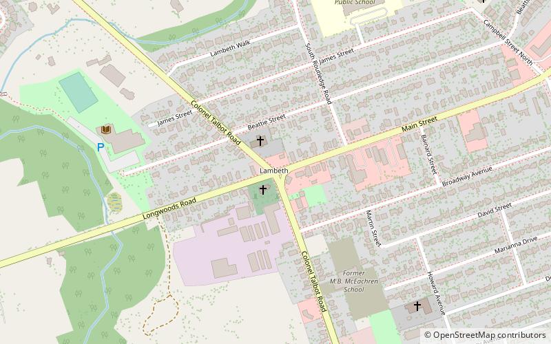 Lambeth location map