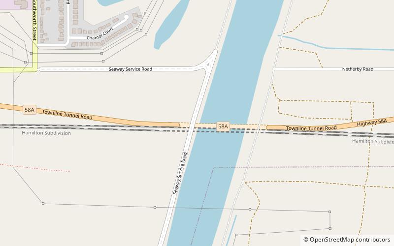 Townline Tunnel location map