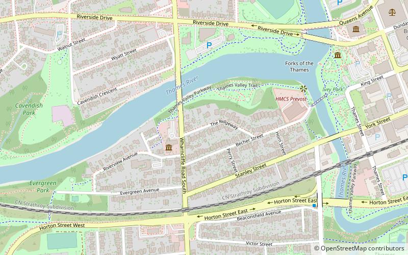 German-Canadian Club of London Field location map