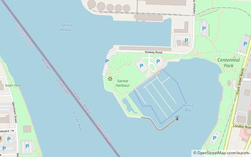 Sarnia Bay Marina location map