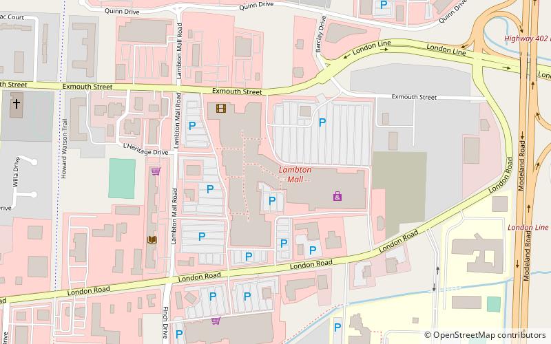 Lambton Mall location map