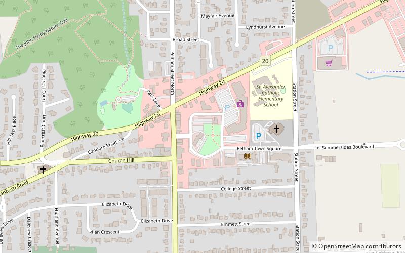 fonthill pelham location map
