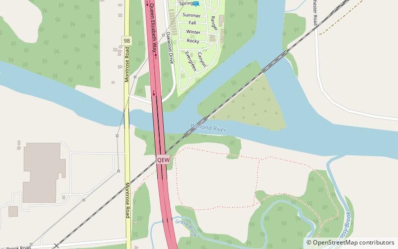 Montrose Swing Bridge location map