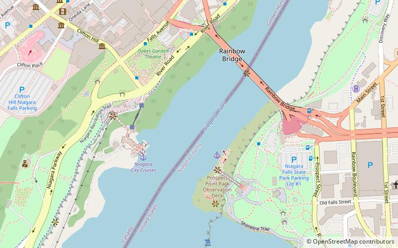 Niagara Clifton Bridge location map
