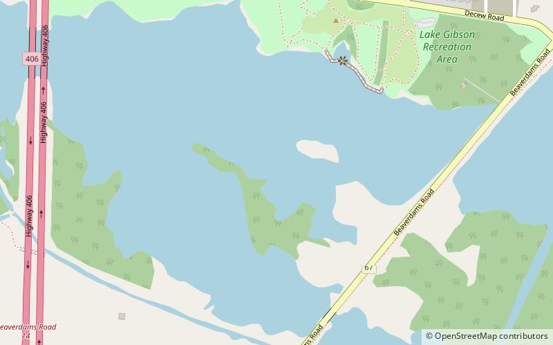 Lake Gibson location map