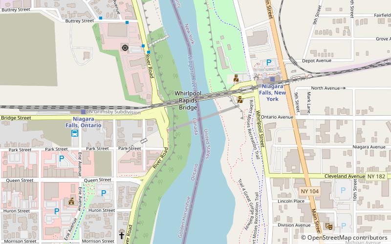 Michigan Central Railway Bridge location map