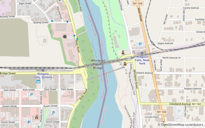 Pont suspendu des chutes du Niagara location map
