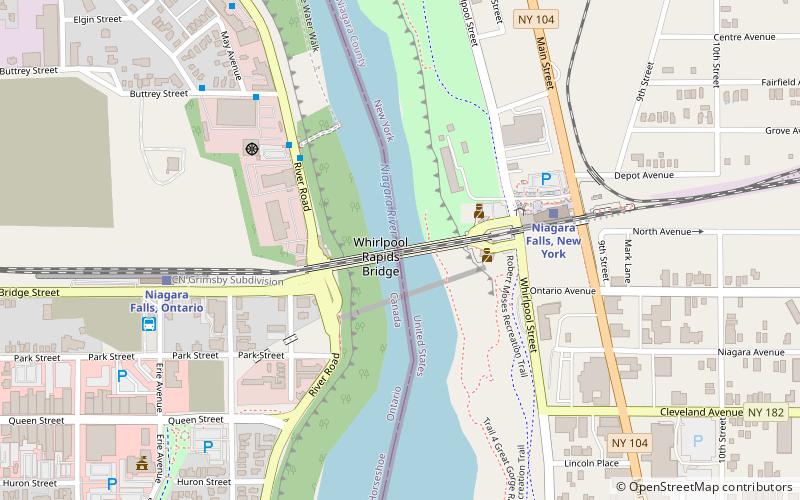 Whirlpool Rapids Bridge location map