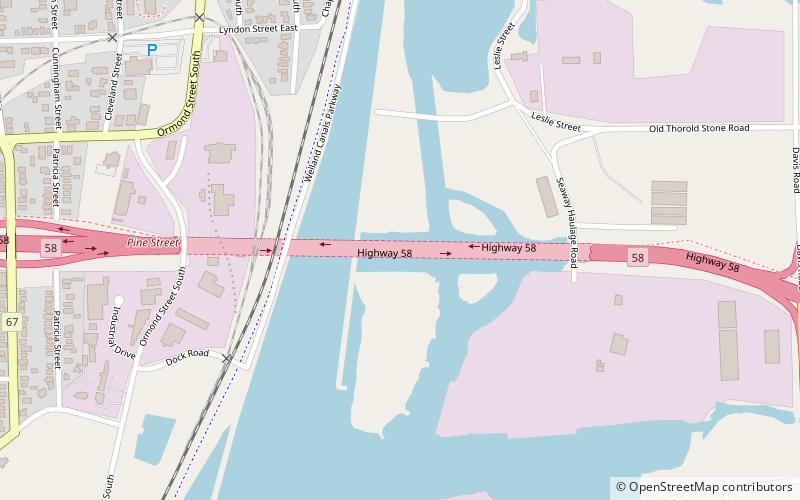 Thorold Tunnel location map