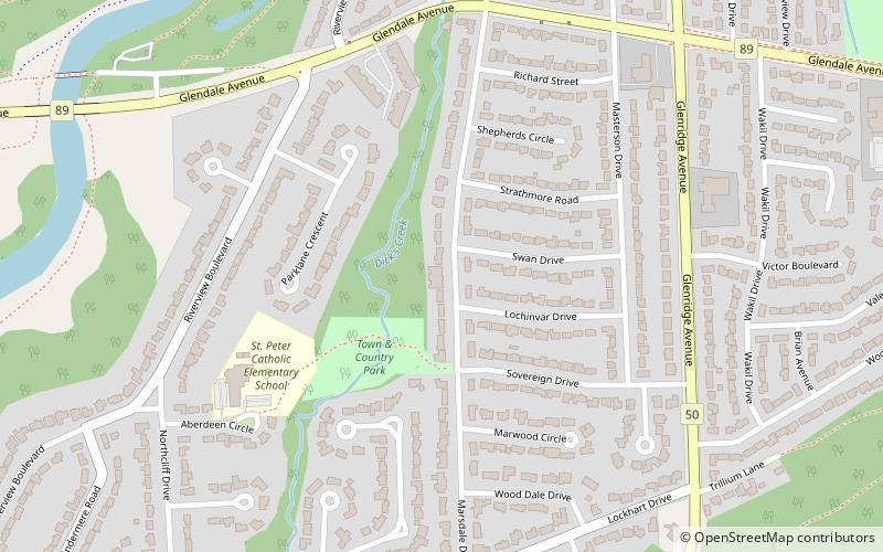 marsdale st catharines location map