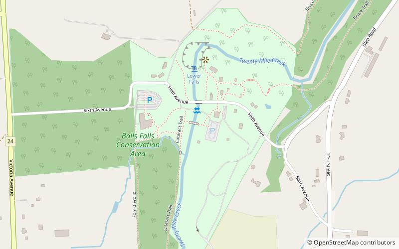 Ball's Falls location map