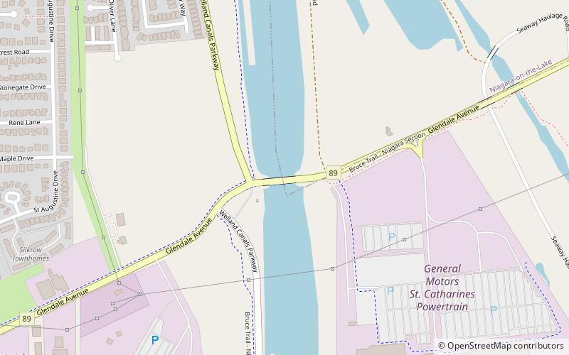 welland canal bridge 5 saint catharines location map