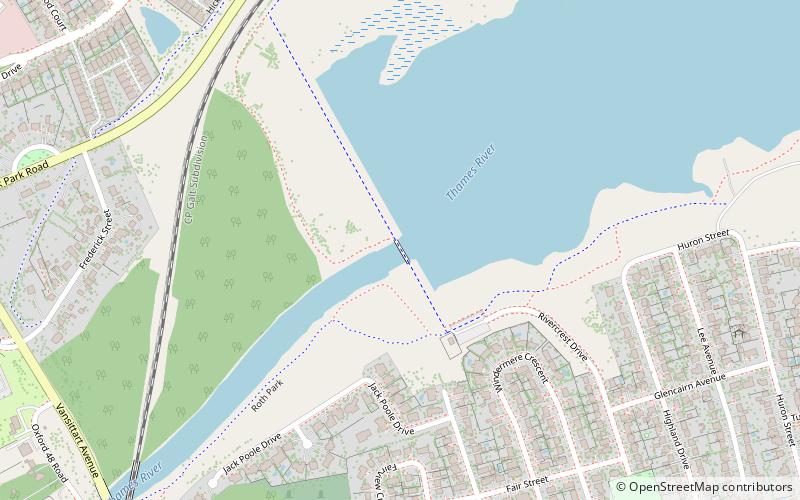 Pittock Dam location map