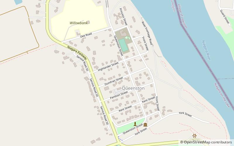 Queenston location map