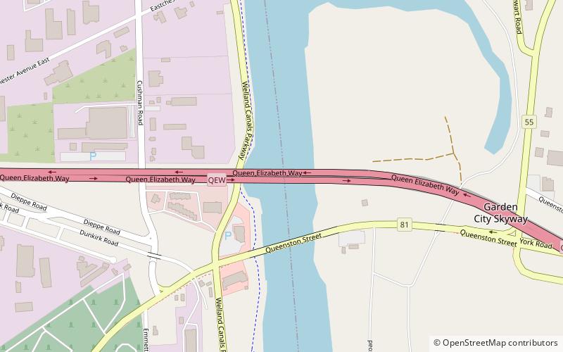 Garden City Skyway location map