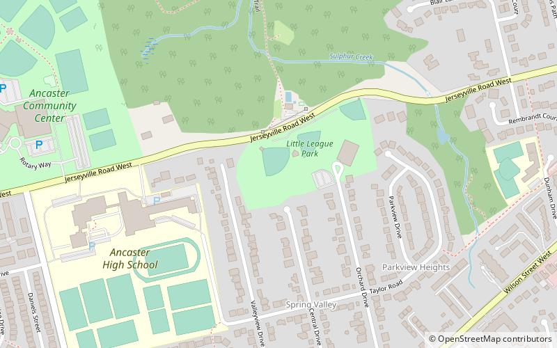Ancaster location map