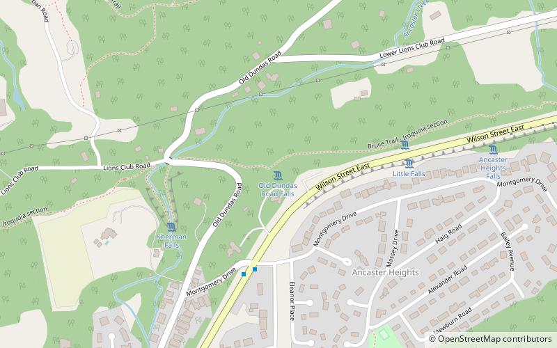 Old Dundas Road Falls location map