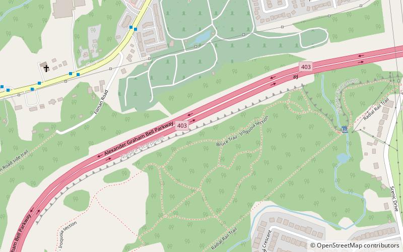 West Iroquoia Falls location map