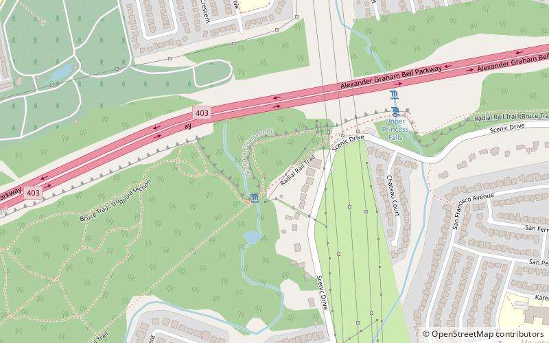 scenic falls hamilton location map