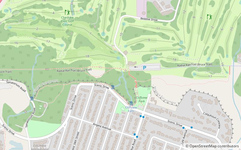 lower westcliffe falls hamilton location map