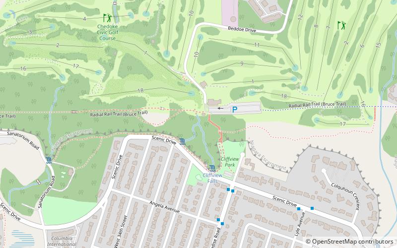 westcliffe falls hamilton location map