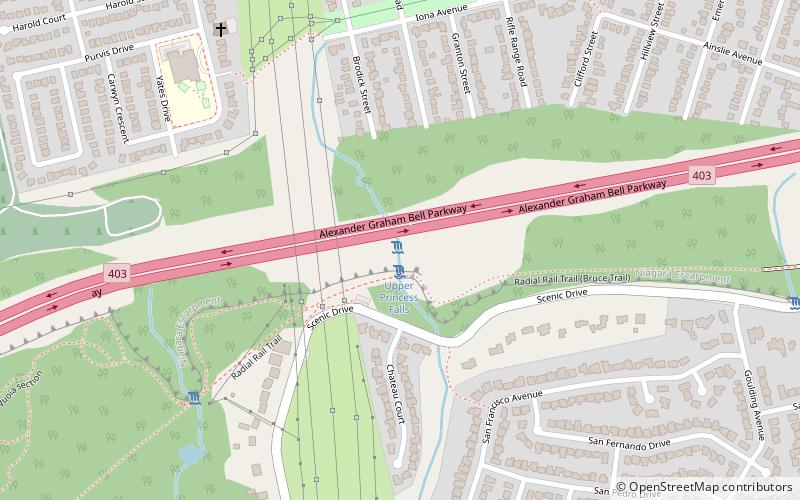 princess falls hamilton location map