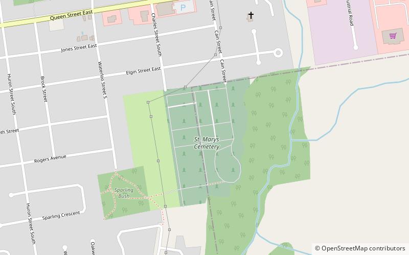 St. Marys Cemetery location map